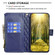 iPhone 12 / 12 Pro Diamond Lattice Zipper Wallet Leather Flip Phone Case - Blue