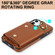 iPhone 12 / 12 Pro Zipper Card Bag Phone Case with Dual Lanyard - Brown