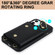 iPhone 12 / 12 Pro Zipper Card Bag Phone Case with Dual Lanyard - Black