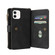 iPhone 12 / 12 Pro Skin Feel PU + TPU Horizontal Flip Leather Case with Holder & 15 Cards Slot & Wallet & Zipper Pocket & Lanyard - Black