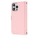 iPhone 12 / 12 Pro Cross Texture Lanyard Leather Phone Case - Pink