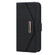iPhone 12 / 12 Pro Cross Texture Lanyard Leather Phone Case - Black