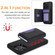 iPhone 12 Pro / 12 RFID Anti-theft Detachable Card Bag Leather Phone Case - Black