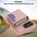 iPhone 12 Pro / 12 RFID Anti-theft Detachable Card Bag Leather Phone Case - Pink