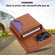 iPhone 12 Pro / 12 RFID Anti-theft Detachable Card Bag Leather Phone Case - Brown