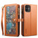 iPhone 12 ESEBLE Star Series Lanyard Zipper Wallet RFID Leather Case - Brown