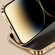 iPhone 12 Litchi Texture Genuine Leather Phone Case - Black