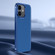 iPhone 12 Litchi Texture Genuine Leather Phone Case - Blue
