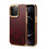 iPhone 12 Pro Denior Oil Wax Cowhide Plating Phone Case - Red