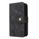 iPhone 12 Pro Multifunctional Card Slot Zipper Wallet Flip Leather Phone Case - Black