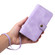 iPhone 12 Multifunctional Card Slot Zipper Wallet Flip Leather Phone Case - Purple