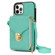 iPhone 12 / 12 Pro Zipper Hardware Card Wallet Phone Case - Mint Green