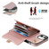 iPhone 12 RFID Card Slot Phone Case with Long Lanyard - Rose Gold