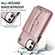 iPhone 12 RFID Card Slot Phone Case with Long Lanyard - Rose Gold