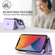 iPhone 12 Pro RFID Card Slot Phone Case with Long Lanyard - Purple