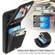 iPhone 12 / 12 Pro Crossbody Lanyard Zipper Wallet Leather Phone Case - Black
