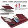 iPhone 12 / 12 Pro Crossbody Lanyard Zipper Wallet Leather Phone Case - Wine Red
