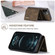 iPhone 12 / 12 Pro DG.MING M1 Series 3-Fold Multi Card Wallet + Magnetic Back Cover Shockproof Case with Holder Function - Coffee