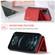 iPhone 12 / 12 Pro DG.MING M1 Series 3-Fold Multi Card Wallet + Magnetic Back Cover Shockproof Case with Holder Function - Red