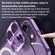 iPhone 12 MagSafe HD Spring Buckle Metal Phone Case - Purple