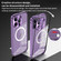 iPhone 12 Pro MagSafe HD Spring Buckle Metal Phone Case - Purple