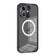 iPhone 12 MagSafe HD Spring Buckle Metal Phone Case - Black