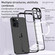 iPhone 12 MagSafe HD Spring Buckle Metal Phone Case - Black
