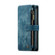iPhone 12 / 12 Pro CaseMe-C30 PU + TPU Multifunctional Horizontal Flip Leather Case with Holder & Card Slot & Wallet & Zipper Pocket - Blue