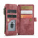 iPhone 12 / 12 Pro CaseMe-C30 PU + TPU Multifunctional Horizontal Flip Leather Case with Holder & Card Slot & Wallet & Zipper Pocket - Red