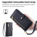 iPhone 12 / 12 Pro Sheep Texture Cross-body Zipper Wallet Leather Phone Case - Black