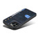 iPhone 12 / 12 Pro Denior Oil Wax Cowhide Card Slot Phone Case - Blue