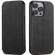 iPhone 12/12 Pro Suteni J06 Retro Matte Litchi Texture Leather Magnetic Magsafe Phone Case - Black