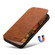 iPhone 12/12 Pro Suteni J06 Retro Matte Litchi Texture Leather Magnetic Magsafe Phone Case - Khaki
