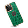 iPhone 12 / 12 Pro Denior Crocodile Texture Genuine Leather Electroplating Phone Case - Green