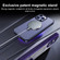iPhone 12 Pro Multifunctional MagSafe Holder Phone Case - Blue