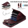 iPhone 12 / 12 Pro Rhombic Texture Card Bag Phone Case with Long Lanyard - Wine Red