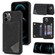 iPhone 12 Pro Line Card Holder Phone Case - Black