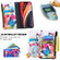 iPhone 12 / 12 Pro Colored Drawing Pattern Zipper Horizontal Flip Leather Case with Holder & Card Slots & Wallet - Two Butterflies