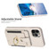 iPhone 12 / 12 Pro BF27 Metal Ring Card Bag Holder Phone Case - Beige