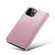 iPhone 12 Pro CaseMe 003 Crazy Horse Texture Leather Phone Case - Rose Gold