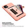 iPhone 12 ZM06 Card Bag TPU + Leather Phone Case - Pink