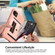 iPhone 12 ZM06 Card Bag TPU + Leather Phone Case - Pink