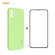 iPhone 12 Hat-Prince ENKAY ENK-PC0682 Liquid Silicone Straight Edge Shockproof Case + 0.26mm 9H 2.5D Full Glue Tempered Glass Film - Light Green