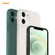 iPhone 12 Hat-Prince ENKAY ENK-PC0682 Liquid Silicone Straight Edge Shockproof Case + 0.26mm 9H 2.5D Full Glue Tempered Glass Film - Light Green