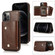 iPhone 12 / 12 Pro Shockproof PU + TPU Leather Case with Card Slots & Holder & Photo Frame & Wallet & Lanyard - Brown