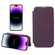 iPhone 12 / 12 Pro Plain Skin Shield Leather Phone Case - Dark Purple