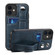 iPhone 12 Suteni 215 Wrist Strap PU Phone Case - Blue
