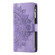 iPhone 12 / 12 Pro Multi-Card Totem Zipper Leather Phone Case - Purple
