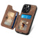 iPhone 12 Pro Retro Skin-feel Ring Multi-card Wallet Phone Case - Brown