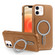 iPhone 12 / 12 Pro MagSafe Magnetic Holder Phone Case - Brown